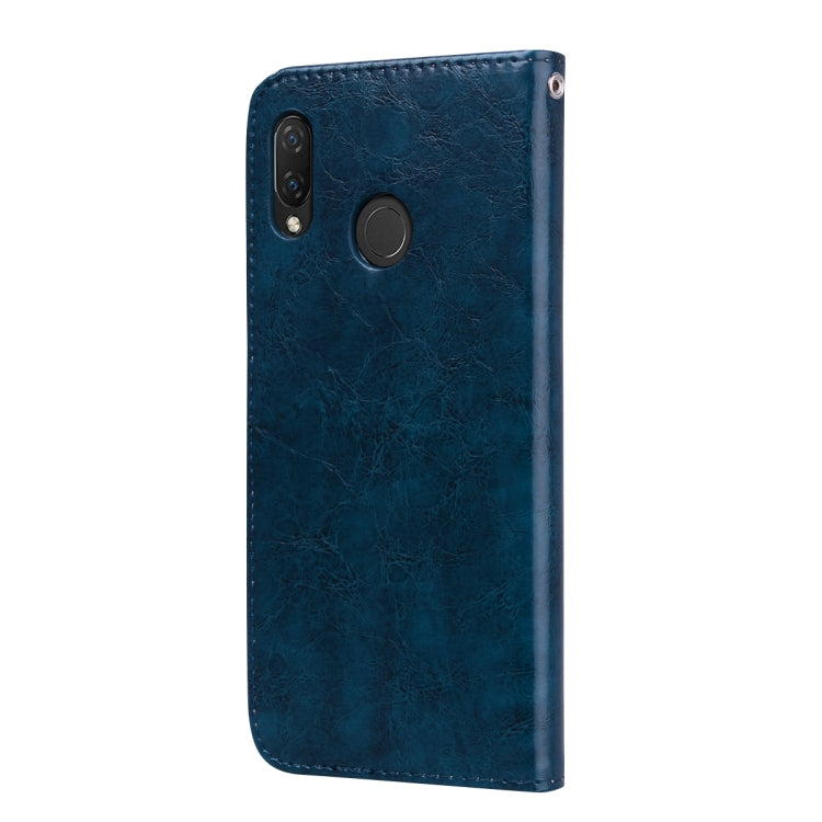 Business Style Oil Wax Texture Horizontal Flip Leather Case for Huawei Nova 3, with Holder & Card Slots & Wallet