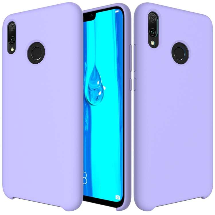 Solid Color Liquid Silicone Dropproof Protective Case for Huawei Y9(2019)