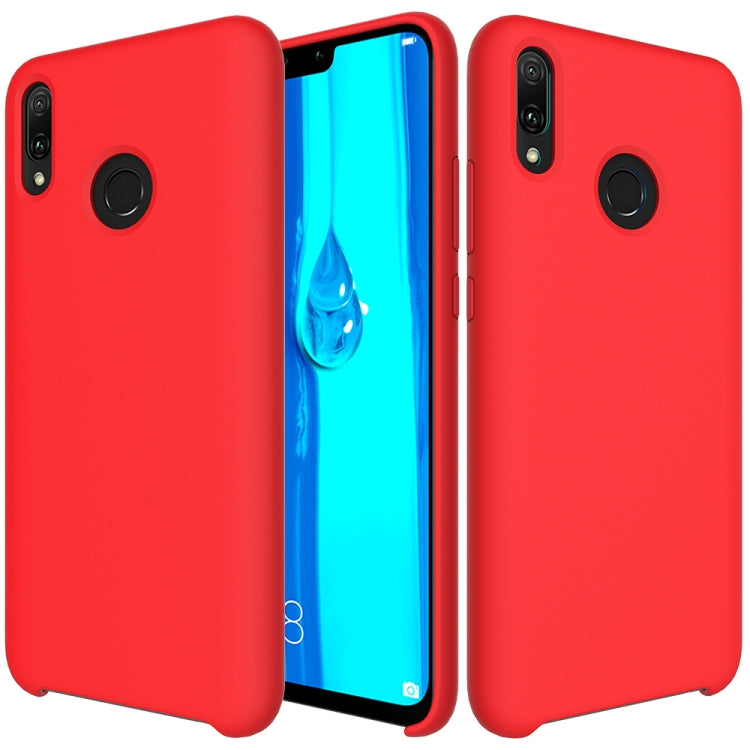 Solid Color Liquid Silicone Dropproof Protective Case for Huawei Y9(2019)