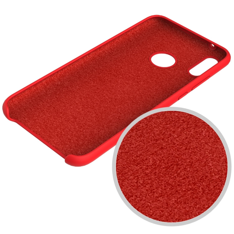 Solid Color Liquid Silicone Dropproof Protective Case for Huawei Y9(2019)