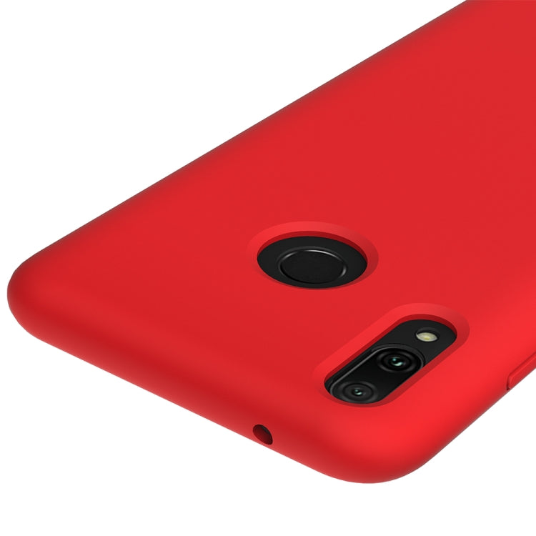 Solid Color Liquid Silicone Dropproof Protective Case for Huawei Y9(2019)