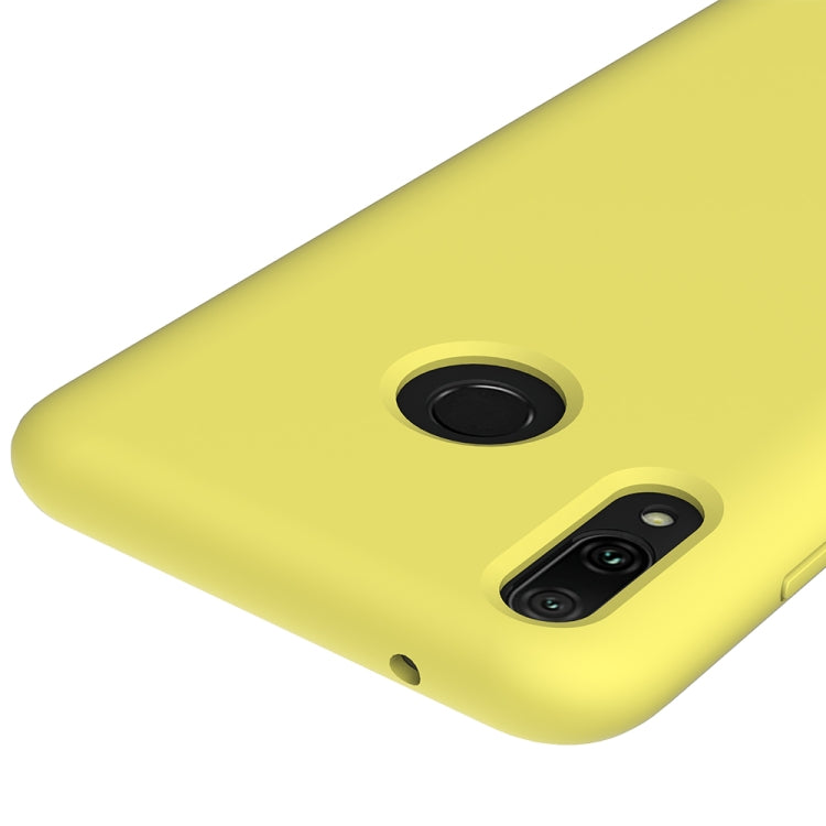 Solid Color Liquid Silicone Dropproof Protective Case for Huawei Y9(2019)