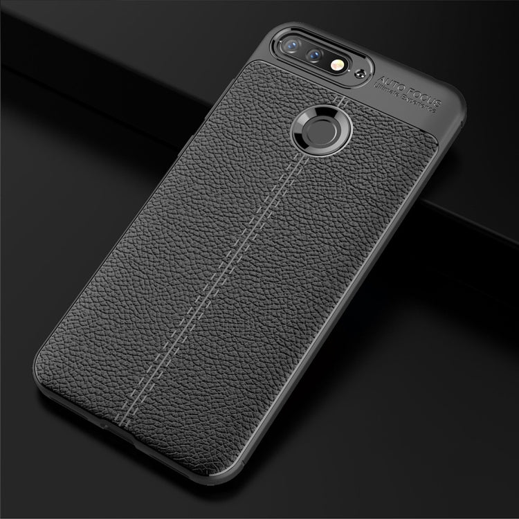 For Huawei Honor 7A / Y6 (2018) Litchi Texture Soft TPU Protective Case