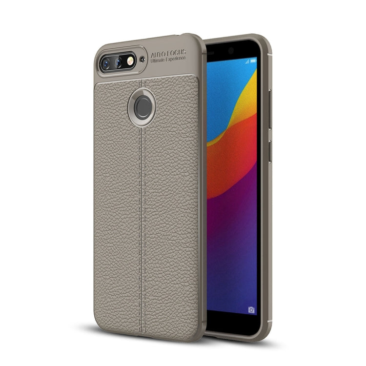 For Huawei Honor 7A / Y6 (2018) Litchi Texture Soft TPU Protective Case