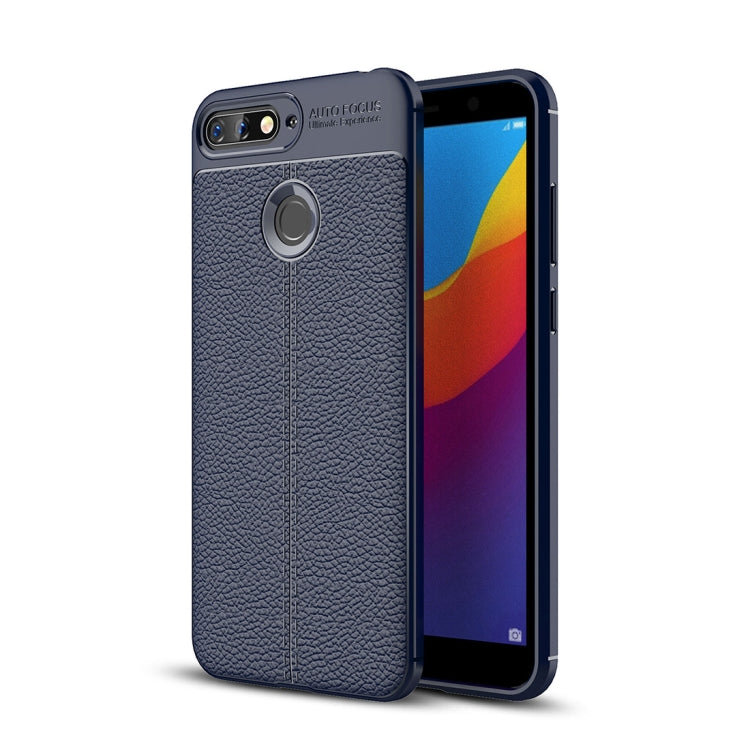 For Huawei Honor 7A / Y6 (2018) Litchi Texture Soft TPU Protective Case
