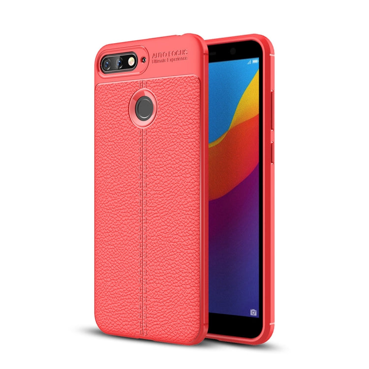 For Huawei Honor 7A / Y6 (2018) Litchi Texture Soft TPU Protective Case