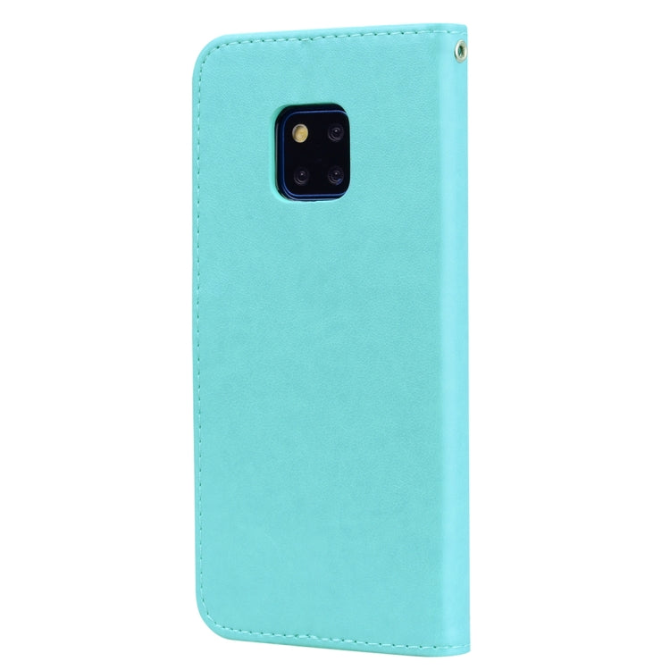 Rose Embossed Horizontal Flip PU Leather Case for Huawei Mate 20 Pro, with Holder & Card Slots & Wallet