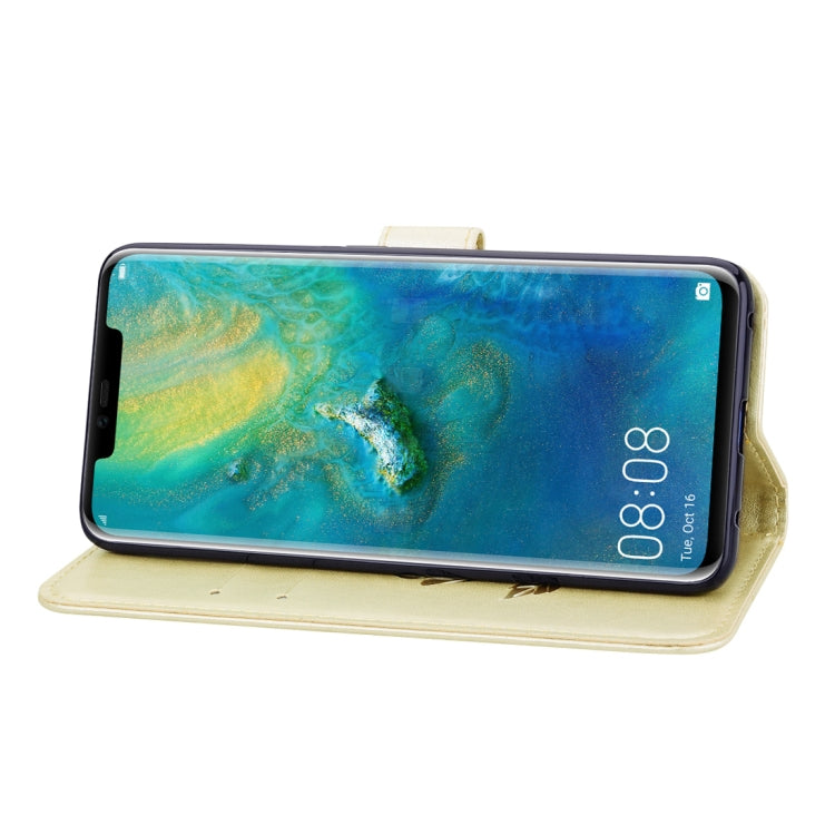 Rose Embossed Horizontal Flip PU Leather Case for Huawei Mate 20 Pro, with Holder & Card Slots & Wallet