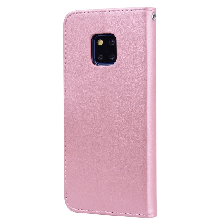 Rose Embossed Horizontal Flip PU Leather Case for Huawei Mate 20 Pro, with Holder & Card Slots & Wallet