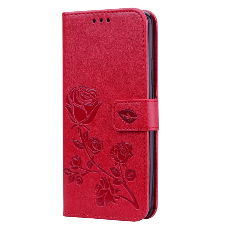 Rose Embossed Horizontal Flip PU Leather Case for Huawei Mate 20 Pro, with Holder & Card Slots & Wallet