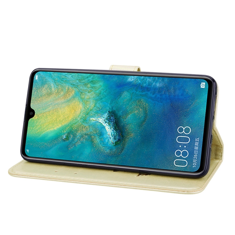 Rose Embossed Horizontal Flip PU Leather Case for Huawei Mate 20, with Holder & Card Slots & Wallet