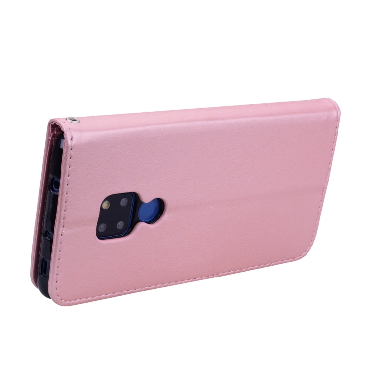 Rose Embossed Horizontal Flip PU Leather Case for Huawei Mate 20, with Holder & Card Slots & Wallet