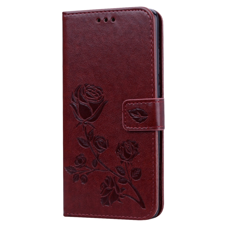 Rose Embossed Horizontal Flip PU Leather Case for Huawei Mate 20, with Holder & Card Slots & Wallet