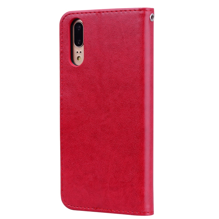 Rose Embossed Horizontal Flip PU Leather Case for Huawei P20, with Holder & Card Slots & Wallet