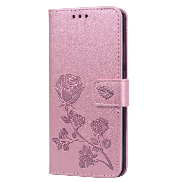 Rose Embossed Horizontal Flip PU Leather Case for Huawei Honor 10 Lite, with Holder & Card Slots & Wallet