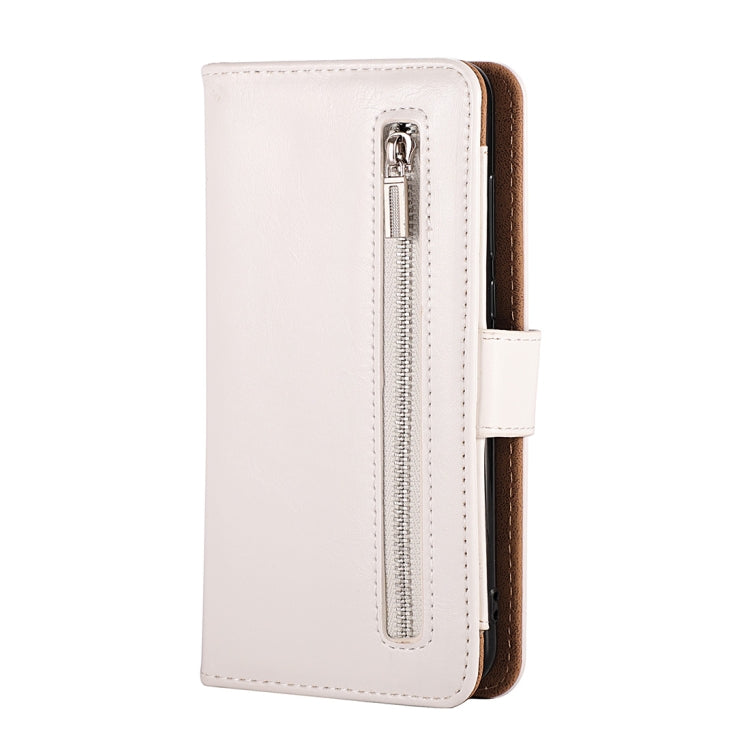 Crazy Horse Texture Horizontal Flip Detachable Zipper Leather Case for Huawei P20, with Card Slot & & Wallet & Photo Frame & Lanyard