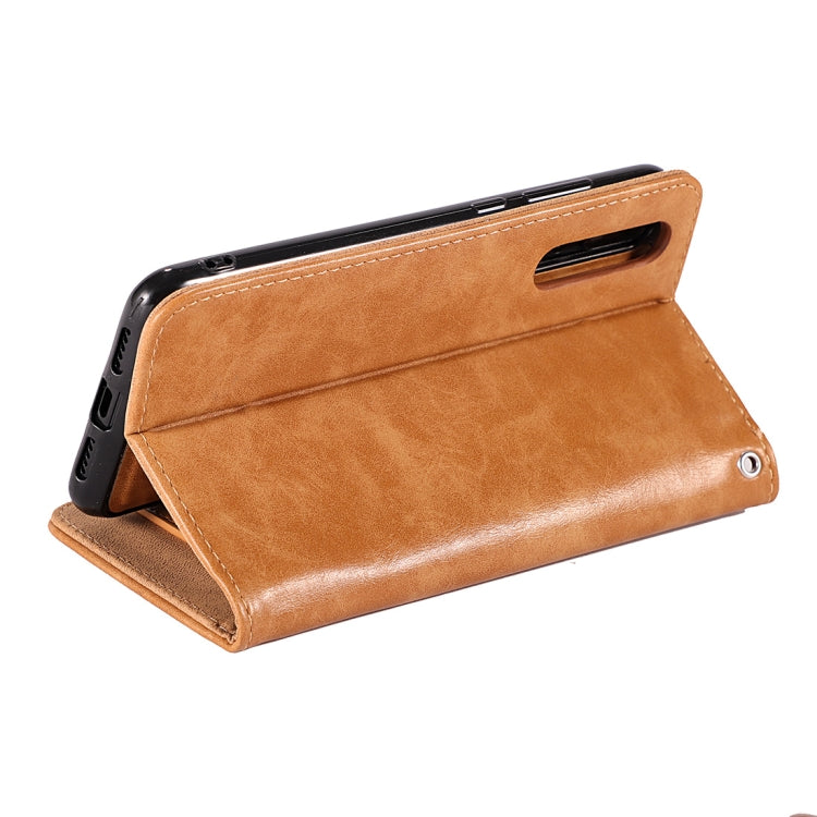 Crazy Horse Texture Horizontal Flip Detachable Zipper Leather Case for Huawei P20, with Card Slot & & Wallet & Photo Frame & Lanyard