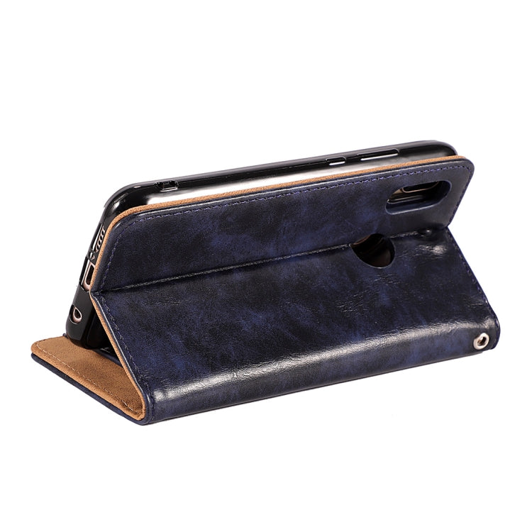 Crazy Horse Texture Horizontal Flip Detachable Zipper Leather Case for Huawei P20 Lite / Nova 3e, with Card Slot & & Wallet & Photo Frame & Lanyard