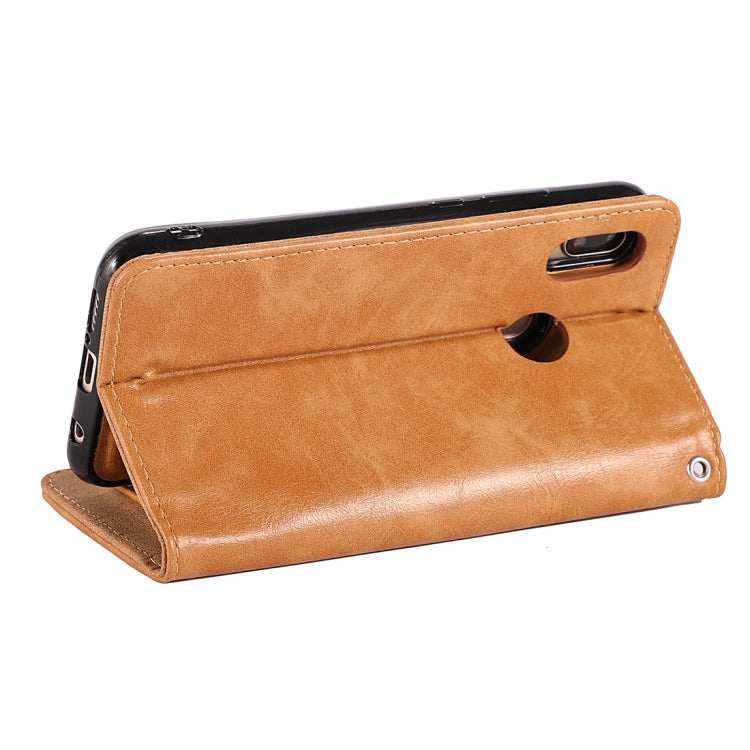 Crazy Horse Texture Horizontal Flip Detachable Zipper Leather Case for Huawei P20 Lite / Nova 3e, with Card Slot & & Wallet & Photo Frame & Lanyard