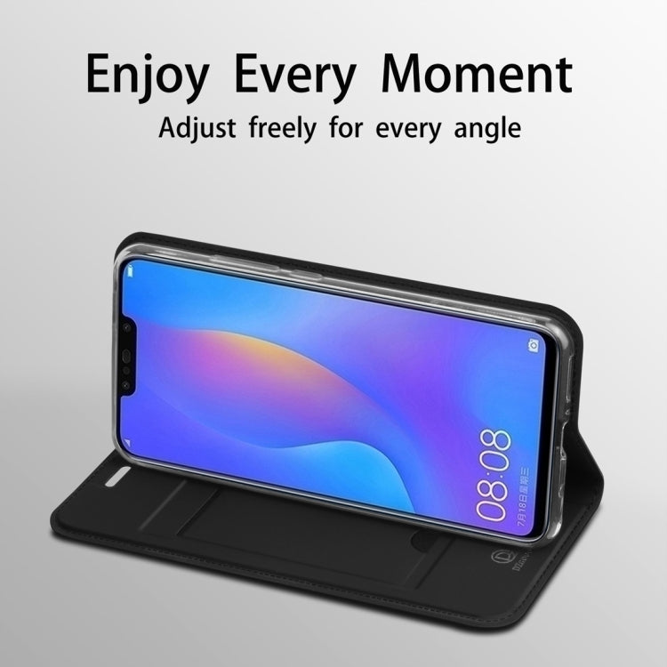 DZGOGO ISKIN Series Slight Frosted PU + TPU Case for Huawei nova 3 with Card Slots & Holder