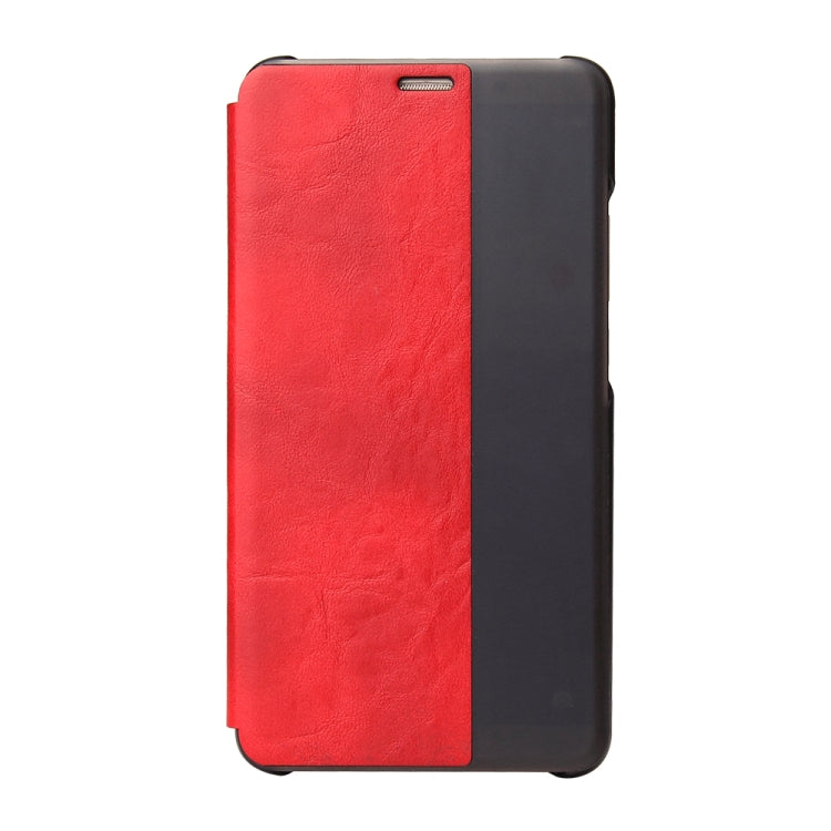 Fierre Shann Crazy Horse Texture Horizontal Flip PU Leather Case for Huawei Mate 10 Pro, with Smart View Window & Sleep Wake-up Function