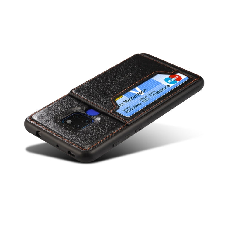 Dibase TPU + PC + PU Crazy Horse Texture Protective Case for Huawei Mate 20, with Holder & Card Slots