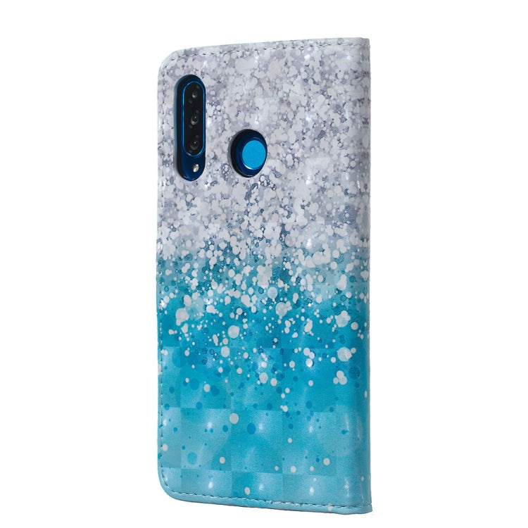 Sea and Sand Pattern 3D Horizontal Flip Leather Case for Huawei P30 Lite, with Holder & Card Slots & Photo Frame & Wallet