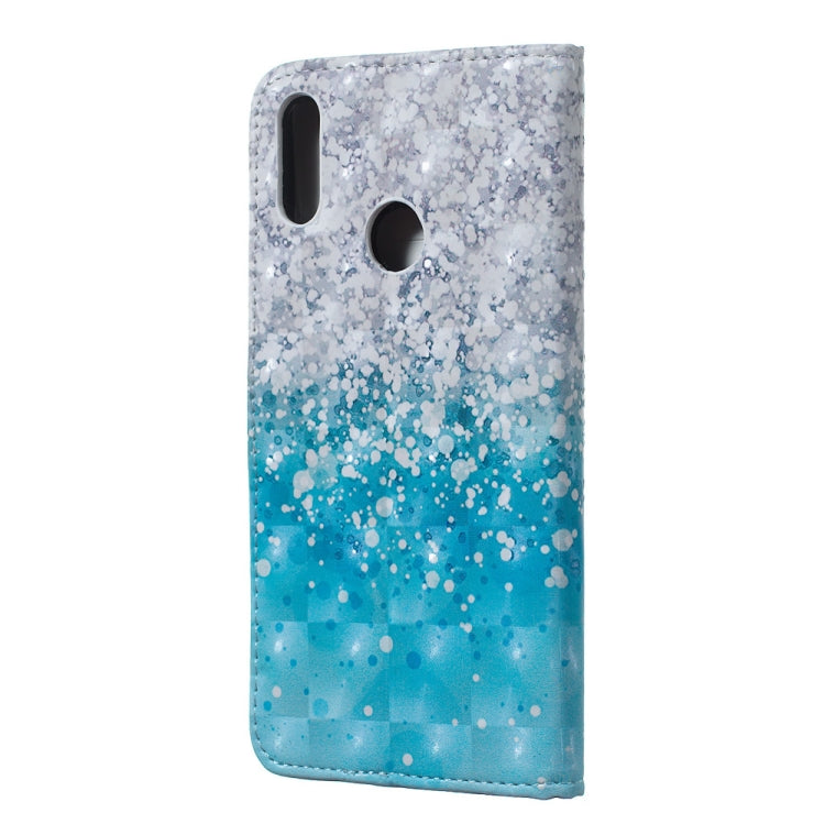 Sea and Sand Pattern 3D Horizontal Flip Leather Case for Huawei Y7 (2019), with Holder & Card Slots & Photo Frame & Wallet