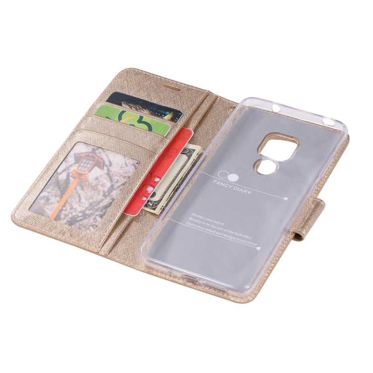 Silk Texture Horizontal Flip Leather Case for Huawei Mate 20, with Holder & Card slots & Wallet & Photo Frame