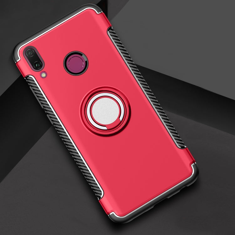 Magnetic 360 Degree Rotation Ring Holder Armor Protective Case for Huawei  Y9 (2019)