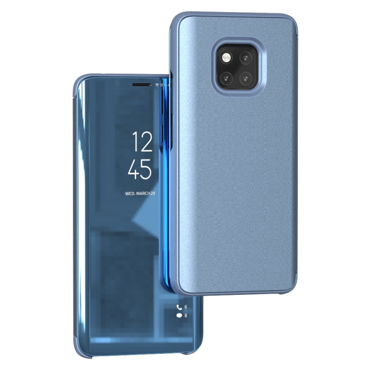 Mirror Clear View Horizontal Flip PU Smart Leather Case for Huawei Mate 20 Pro, with Holder