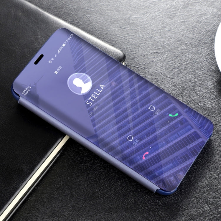 Mirror Clear View Horizontal Flip PU Smart Leather Case for Huawei Mate 20 Pro, with Holder
