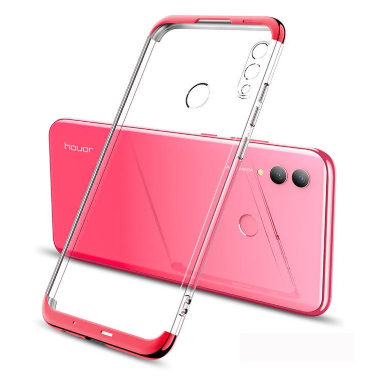 GKK Electroplating Transparent Case for Huawei Honor 10 Lite (Red)