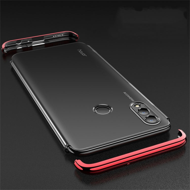 GKK Electroplating Transparent Case for Huawei Honor 10 Lite (Red)