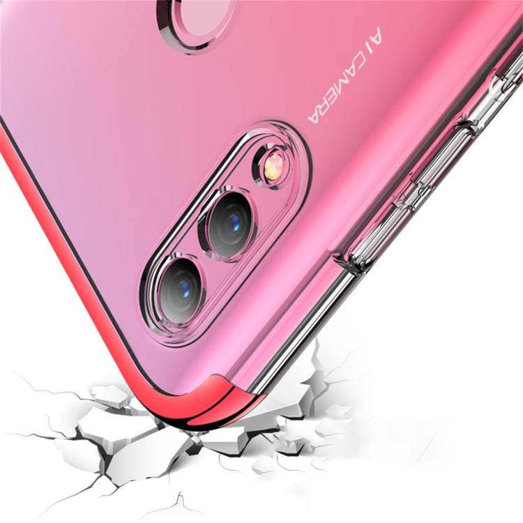 GKK Electroplating Transparent Case for Huawei Honor 10 Lite (Red)