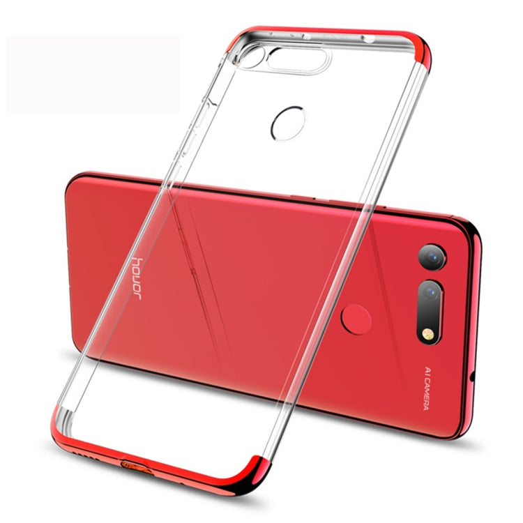 GKK Electroplating Transparent Case for Huawei Honor View 20 (Red)