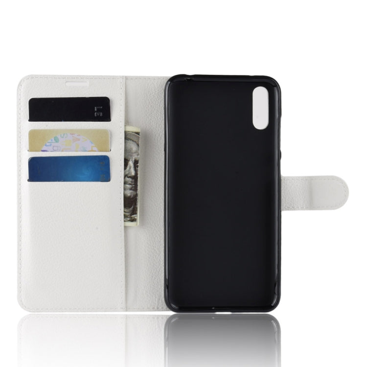 Litchi Texture Horizontal Flip Leather Case for Huawei Enjoy 9 / Y7 prime (2019) / Y7 Pro (2019), with Wallet & Holder & Card Slots