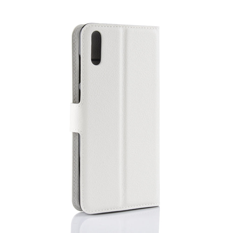 Litchi Texture Horizontal Flip Leather Case for Huawei Enjoy 9 / Y7 prime (2019) / Y7 Pro (2019), with Wallet & Holder & Card Slots