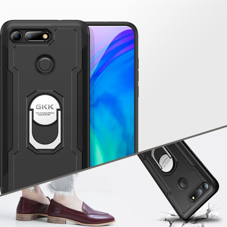 GKK Magnetic 360 Degree Rotation Ring Holder PC + TPU Armor Case for Huawei Honor View 20