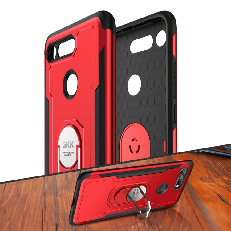 GKK Magnetic 360 Degree Rotation Ring Holder PC + TPU Armor Case for Huawei Honor View 20