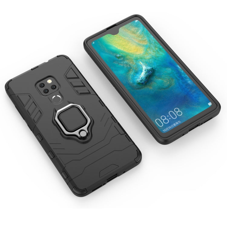 Panther PC + TPU Shockproof Protective Case for Huawei Mate 20, with Magnetic Ring Holder
