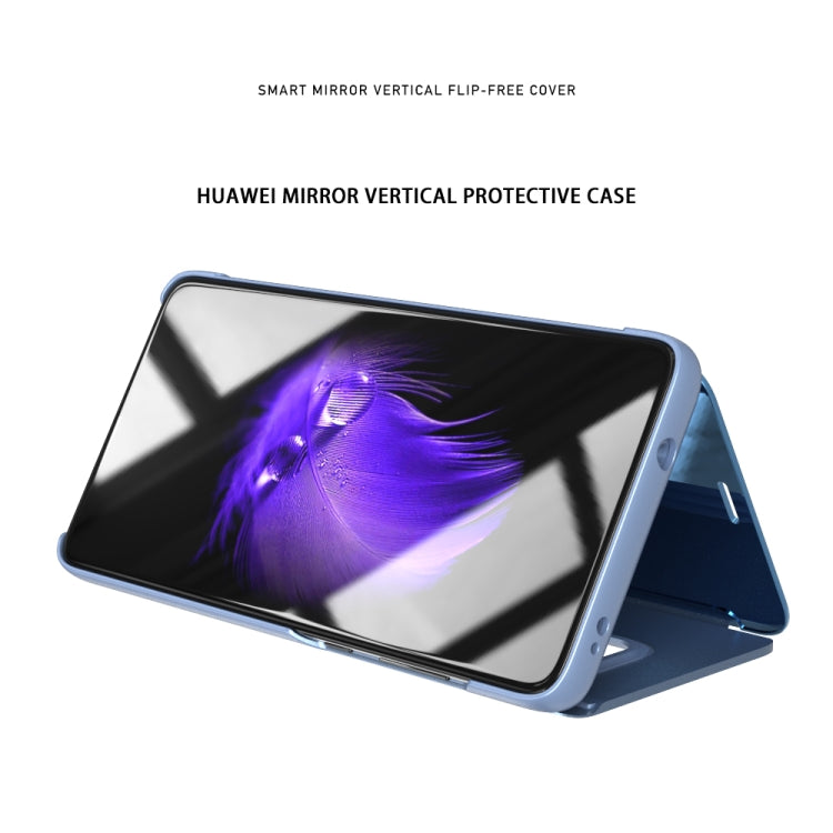 Mirror Clear View Horizontal Flip PU Smart Leather Case for Huawei Mate 20, with Holder