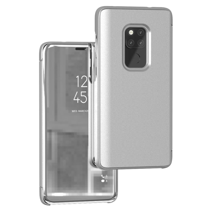 Mirror Clear View Horizontal Flip PU Smart Leather Case for Huawei Mate 20, with Holder