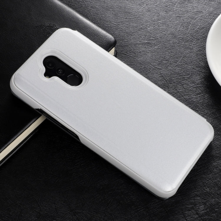 Mirror Clear View Horizontal Flip PU Smart Leather Case for Huawei Mate 20 Lite, with Holder