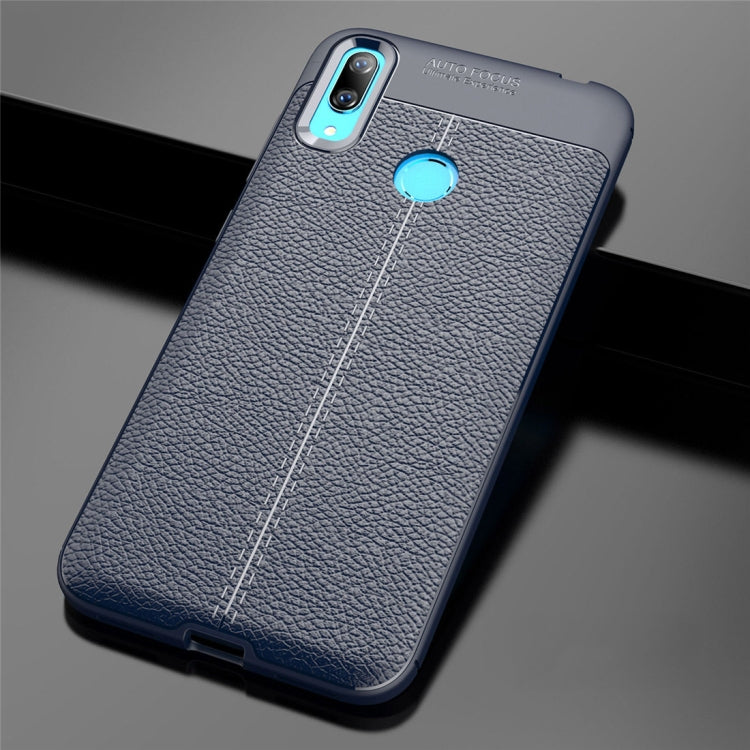 Litchi Texture TPU Shockproof Case for Huawei Y7 (2019)