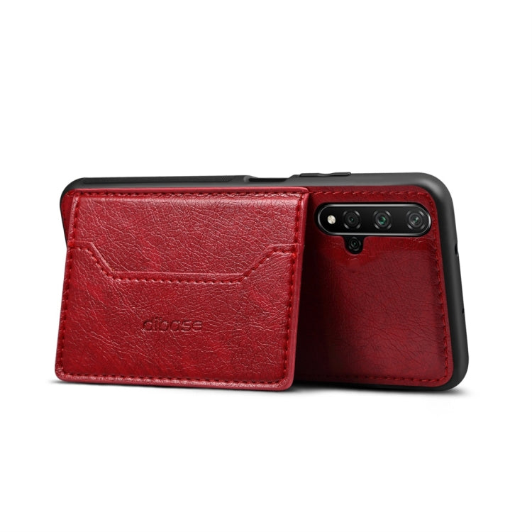 Dibase TPU + PC + PU Crazy Horse Texture Protective Case for Huawei Nova 5 / Nova 5 Pro, with Holder & Card Slots