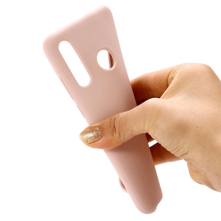 Solid Color Liquid Silicone Dropproof Protective Case for Huawei Honor 10i