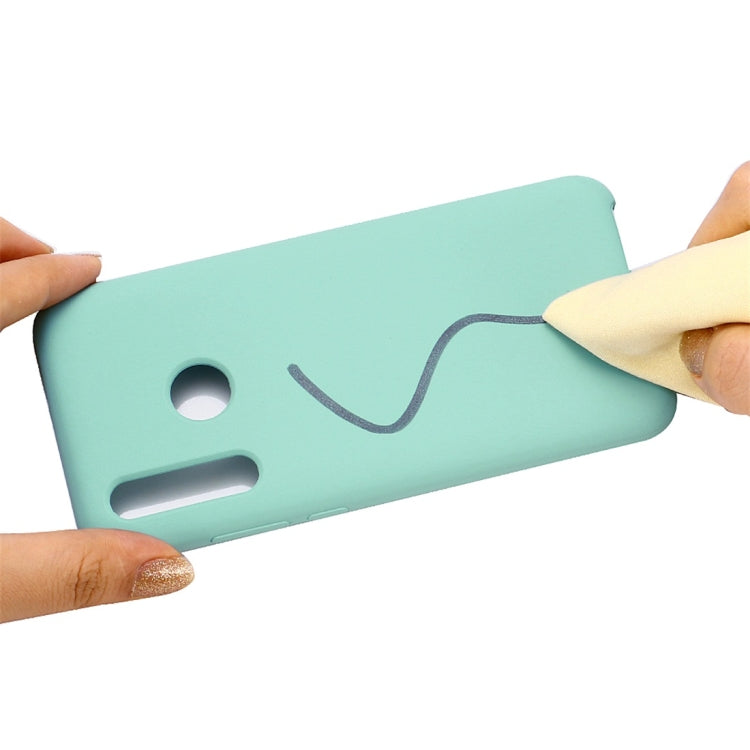 Solid Color Liquid Silicone Dropproof Protective Case for Huawei Honor 10i