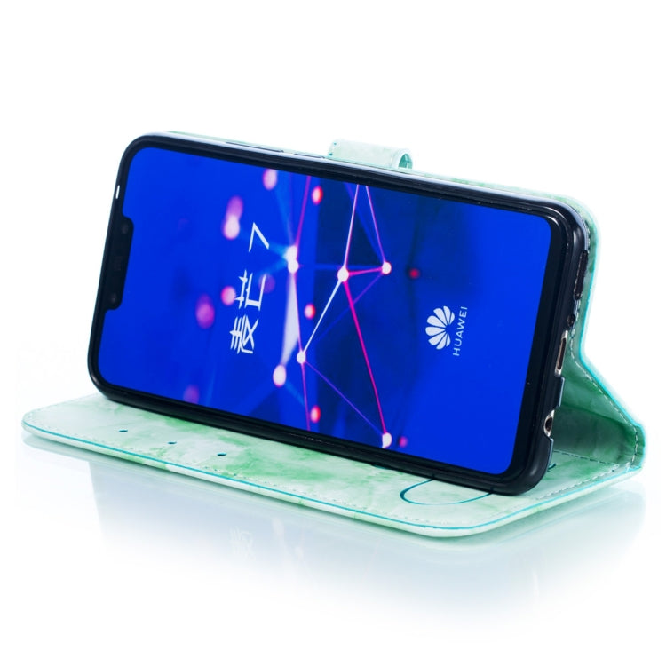 Heart + Marble Pattern Horizontal Flip Leather Case for Huawei Mate 20 Lite, with Holder & Card Slots & Wallet & Lanyard