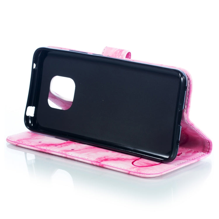 Heart + Marble Pattern Horizontal Flip Leather Case for Huawei Mate 20 Pro, with Holder & Card Slots & Wallet & Lanyard